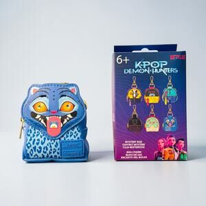 Loungefly Kpop Demon Hunters Derpy Mini Backpack Bag Charm Keychain NWT